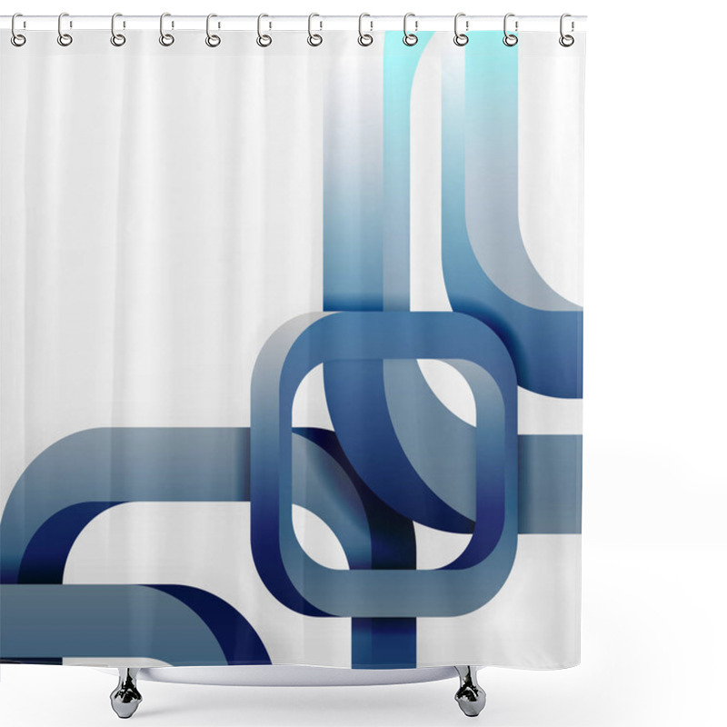 Personality  Square Vector Background Shower Curtains