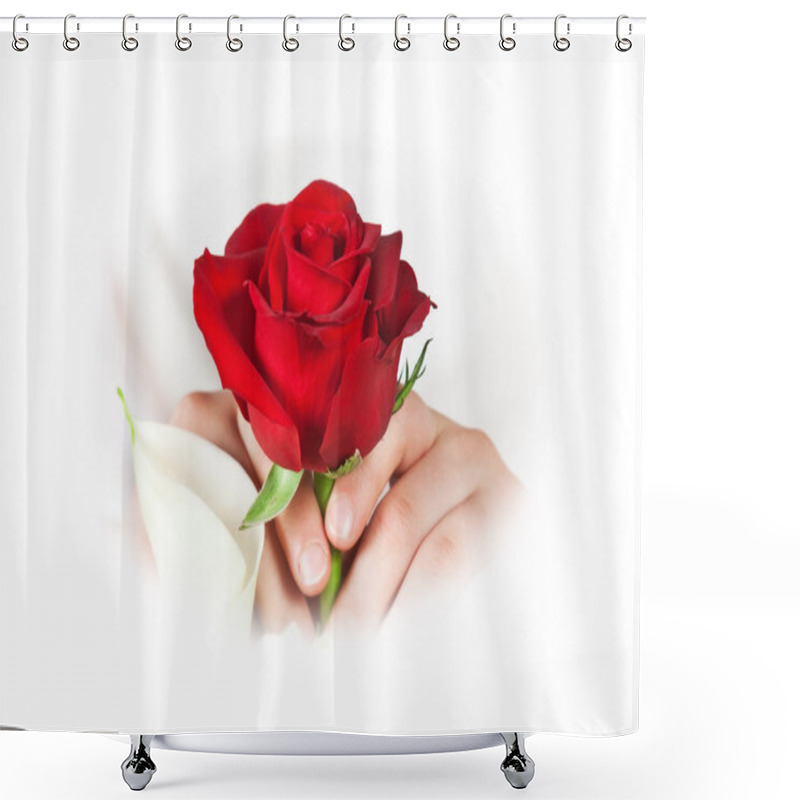 Personality  Red Rose Shower Curtains