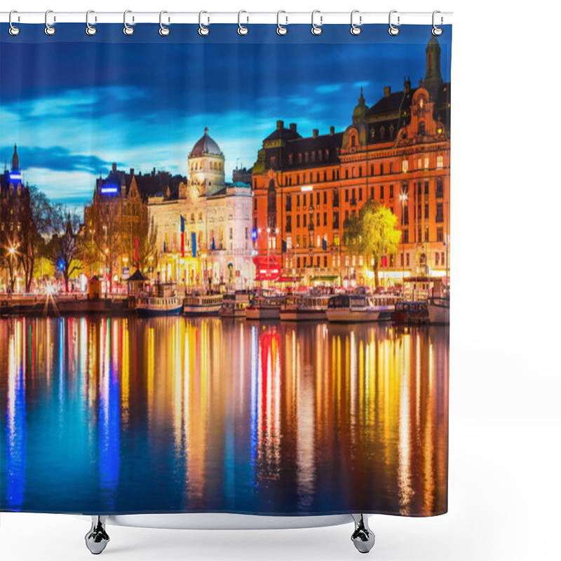 Personality  Evening Scenery Of Stockholm, Sweden Shower Curtains