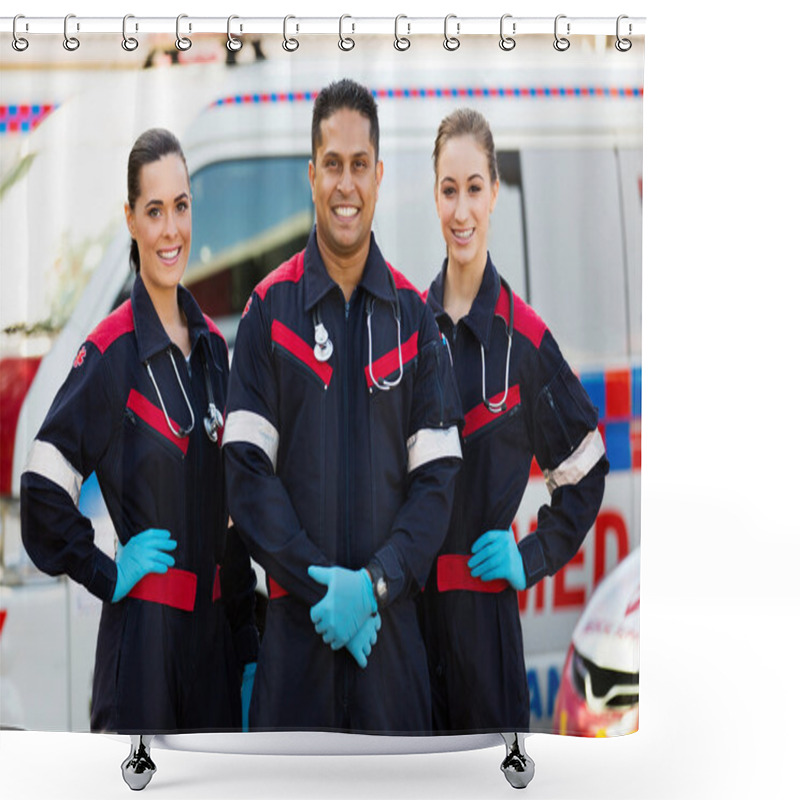 Personality  Group Of Paramedics Shower Curtains