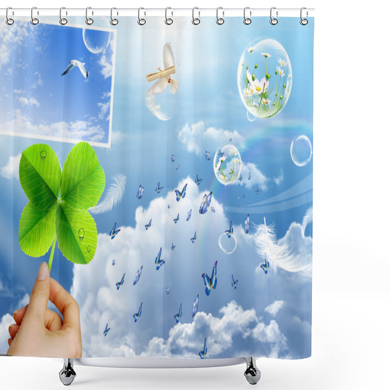 Personality  Dream Place Nature Shower Curtains