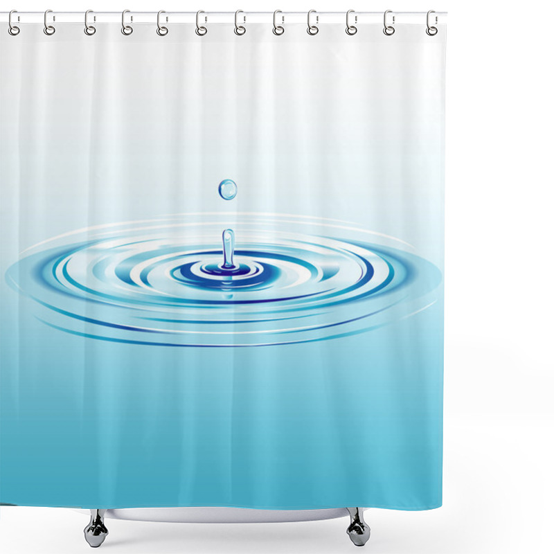 Personality  Water Drop Background Shower Curtains