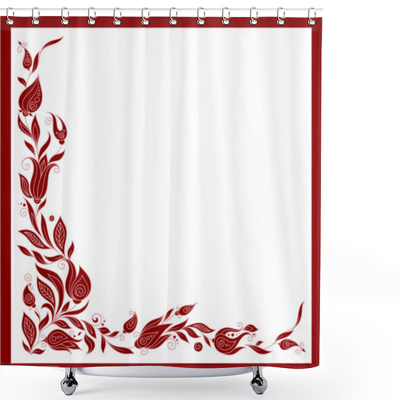 Personality  Greeting Frame Elements For Design. Vector Illustration Shower Curtains