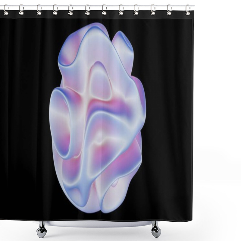 Personality  A 3D Holographic Background Crafted For Creative Endeavors, Offering Depth And Dimensionality, Perfect For Immersive And Imaginative Projects. Shower Curtains