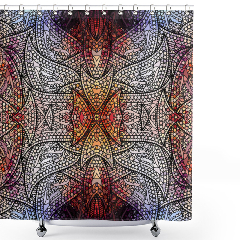 Personality  Seamless Pattern Paisley. Shower Curtains