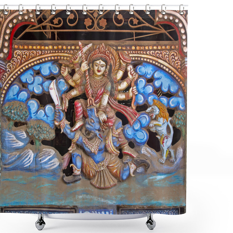 Personality  Goddess Chamunda Shower Curtains