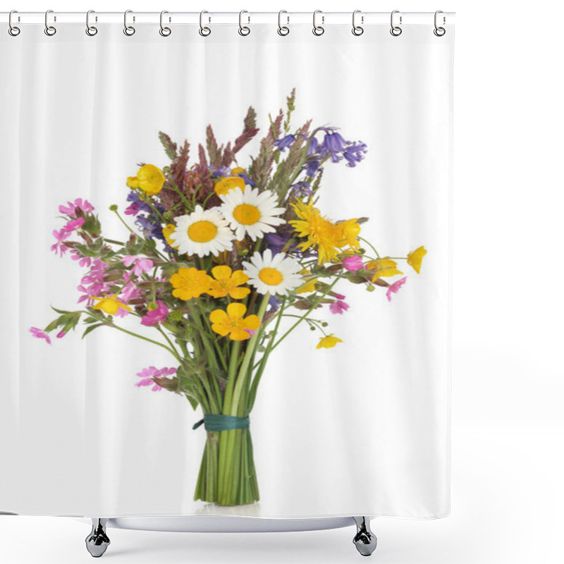 Personality  Wild Flower Posy Shower Curtains