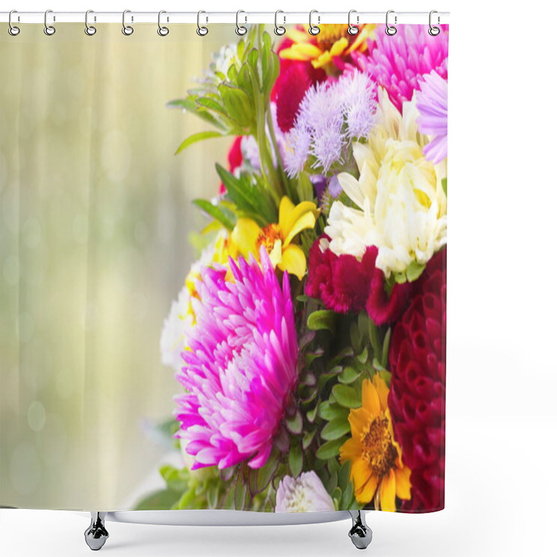 Personality  Bunch Of Autumn Flowers Shower Curtains