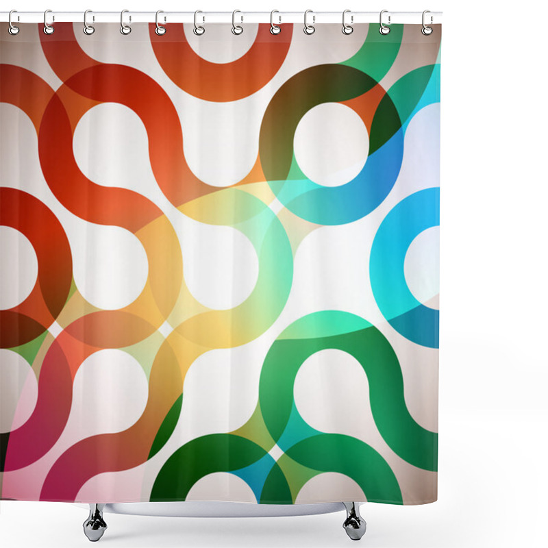 Personality  Abstract Background Shower Curtains