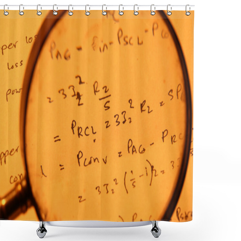 Personality  Mathematical Background Shower Curtains