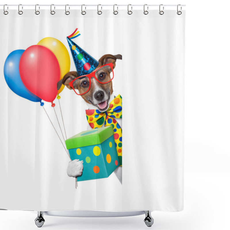 Personality  Birthday Dog Shower Curtains