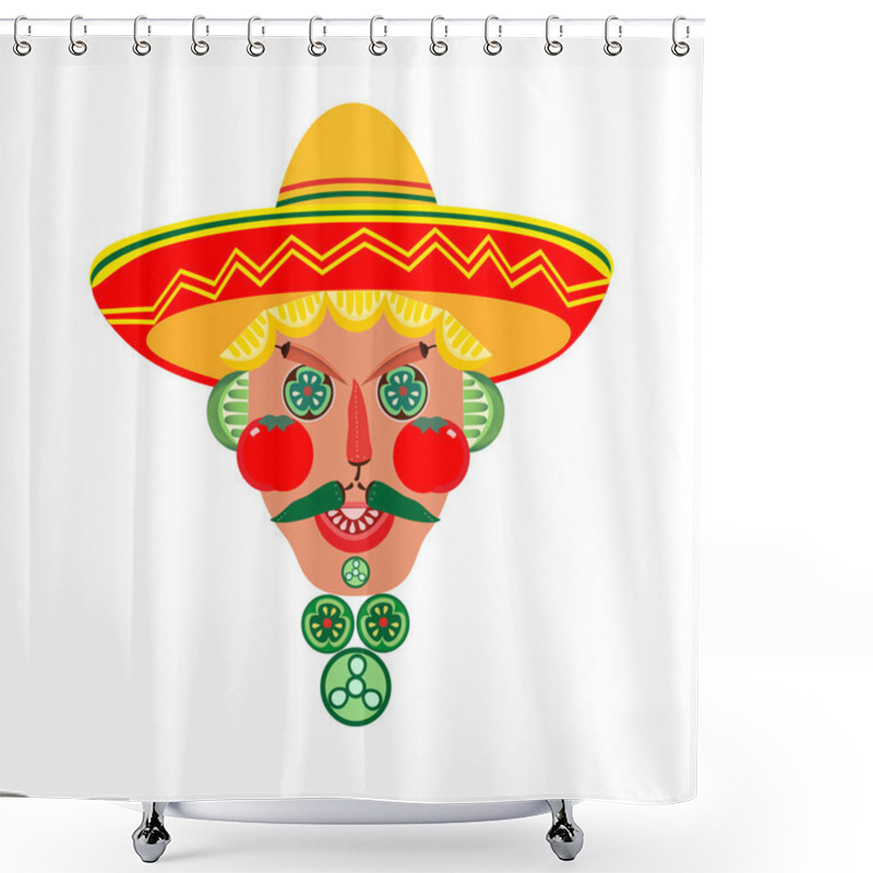 Personality  Mexican Style Concept Shower Curtains