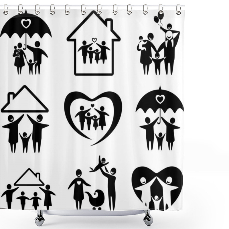 Personality  FamilySetB Shower Curtains