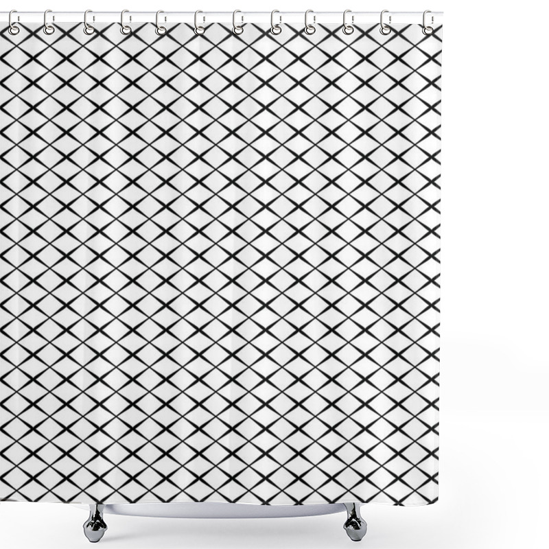 Personality  Linear Seamless Vector Pattern. Repeating Geometric Pattern. Modern Stylish Vector Illustration. Shower Curtains