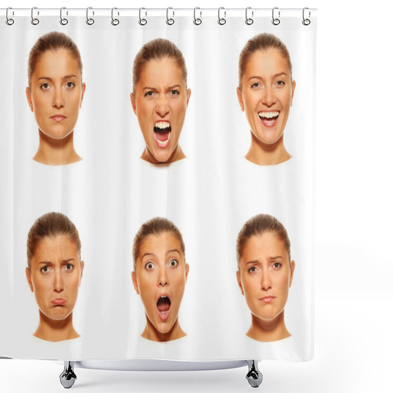 Personality  Six Faces Shower Curtains