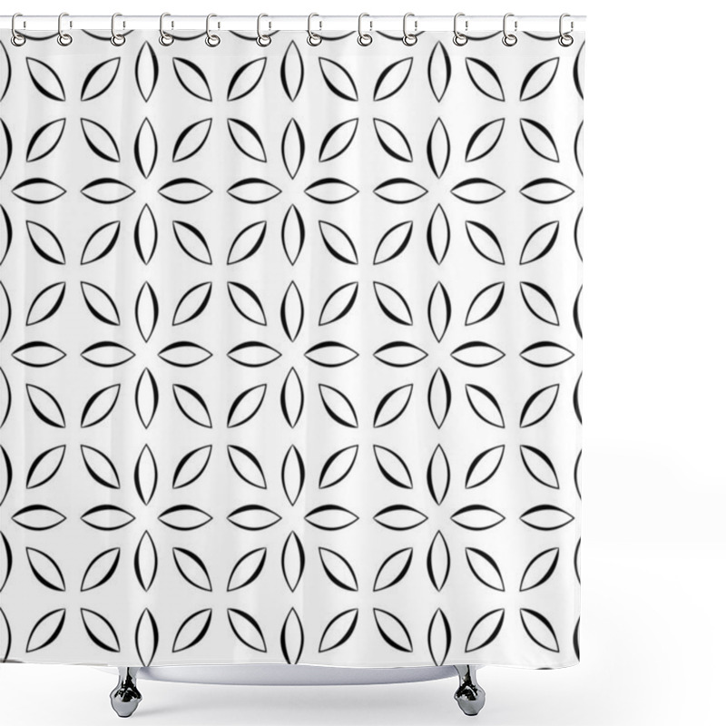 Personality  Petals, Flower Motif Natural, Eco, Nature Repeatable Pattern, Texture, Background Shower Curtains