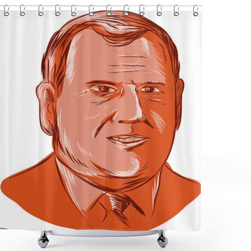 Personality  Chris Christie Governor New Jersey Shower Curtains