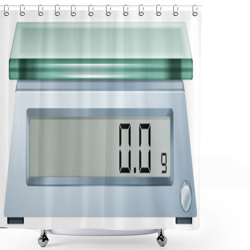 Personality  A Digital Weighing Scale Shower Curtains