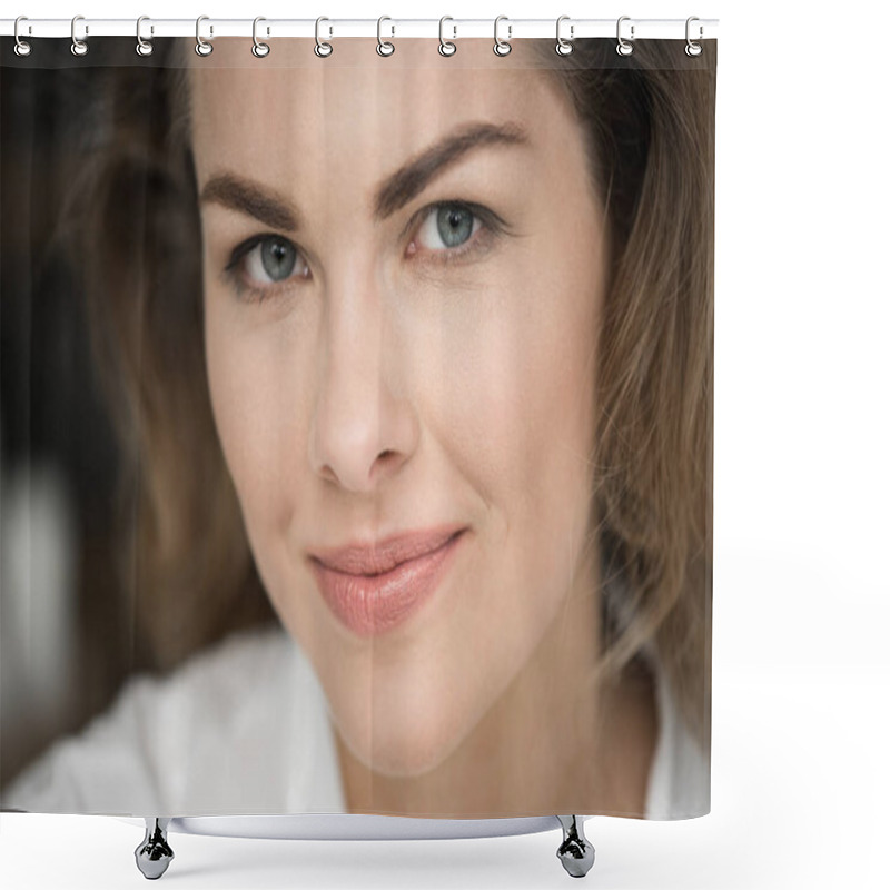 Personality  Beautiful Blonde Woman Shower Curtains