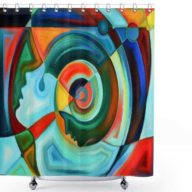 Personality  Reality Of Perception Shower Curtains