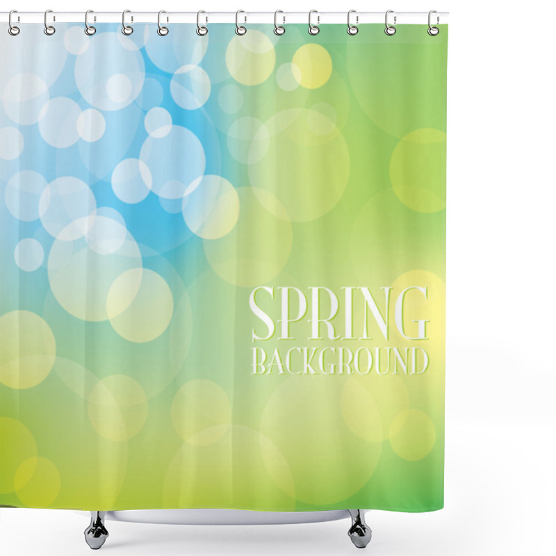 Personality  Bokeh Spring Background Shower Curtains