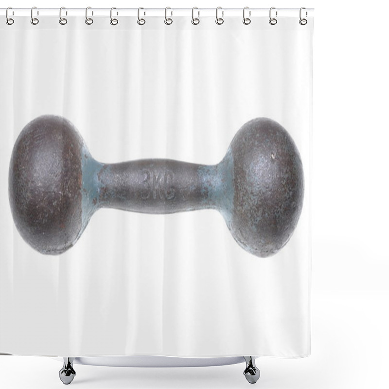 Personality  Old Dumbbell Shower Curtains