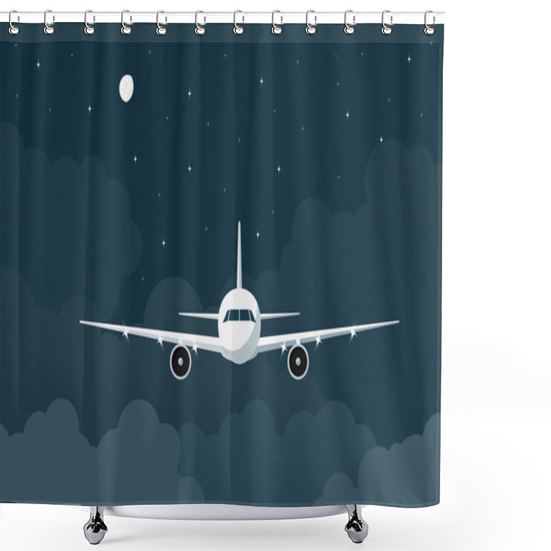 Personality  Plane Shower Curtains