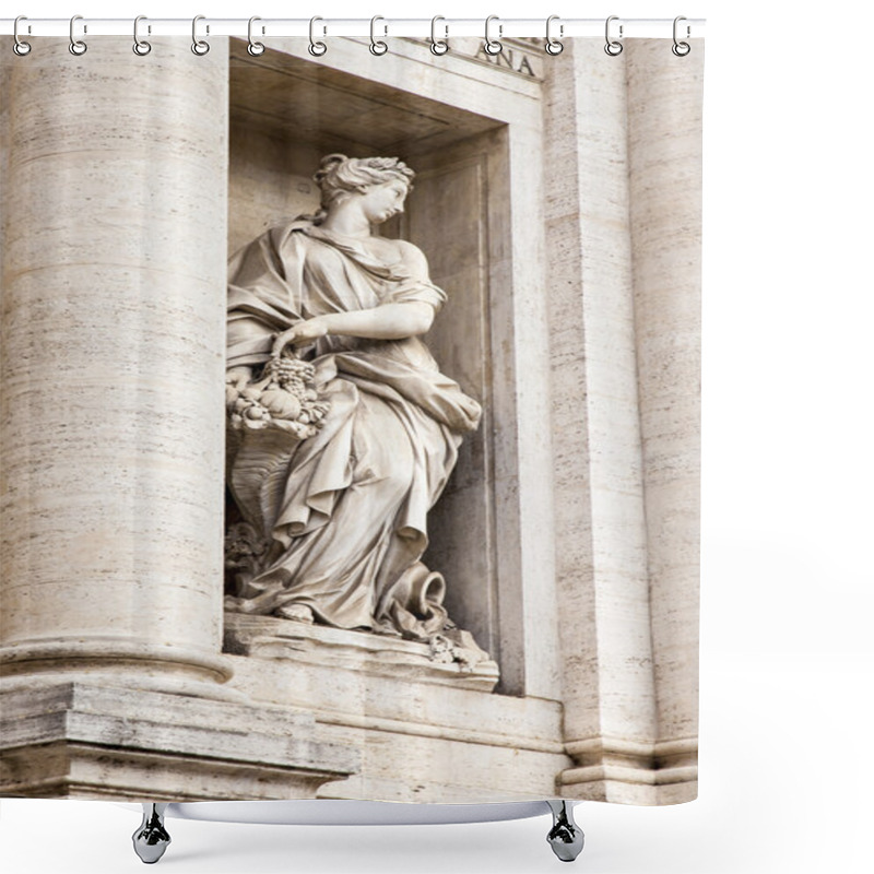 Personality  Rome, Italy. The Famous De Trevi Fountain Shower Curtains