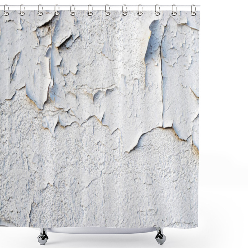 Personality  Old Wall Texture. Painted Distressed Wall Surface. Grungy Wide B Shower Curtains