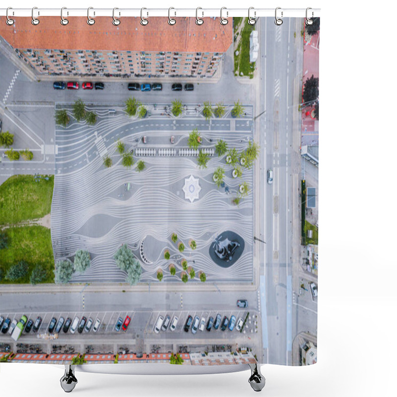 Personality  Superkilen Park In Copenhagen, Denmark Shower Curtains