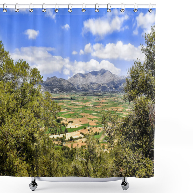 Personality  Lasithi Plateau On Crete Island In Greece Shower Curtains