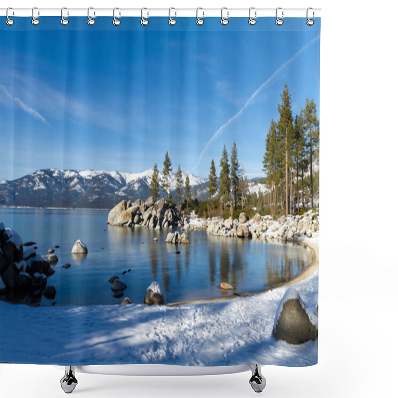 Personality  Sand Harbor, Lake Tahoe USA Shower Curtains