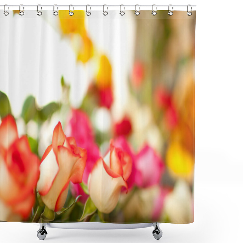 Personality  Various Flowers In The Shop Shower Curtains