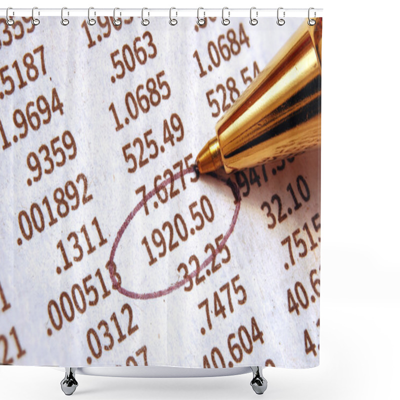 Personality  Stock Chart Shower Curtains