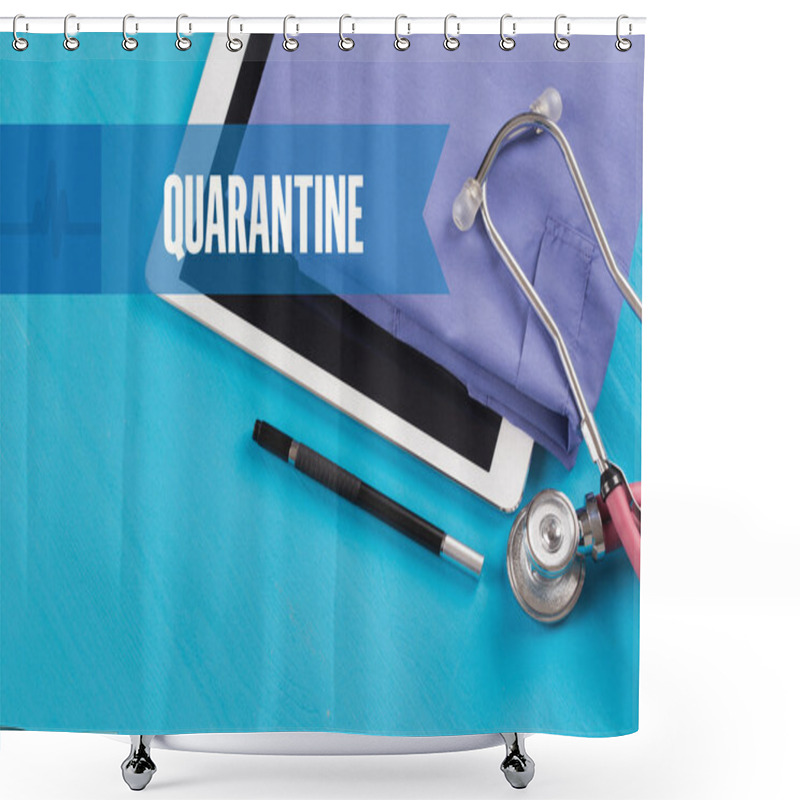 Personality  HEALTHCARE TECHNOLOGY CONCEPT Shower Curtains