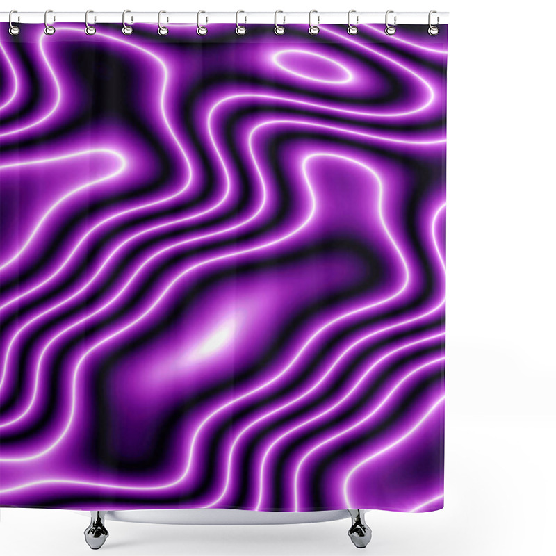 Personality  Abstract Background Of The Gradient With Visual Wave And Lighting Effects, Good For Your Project Design. Abstract Coloring Background Shower Curtains