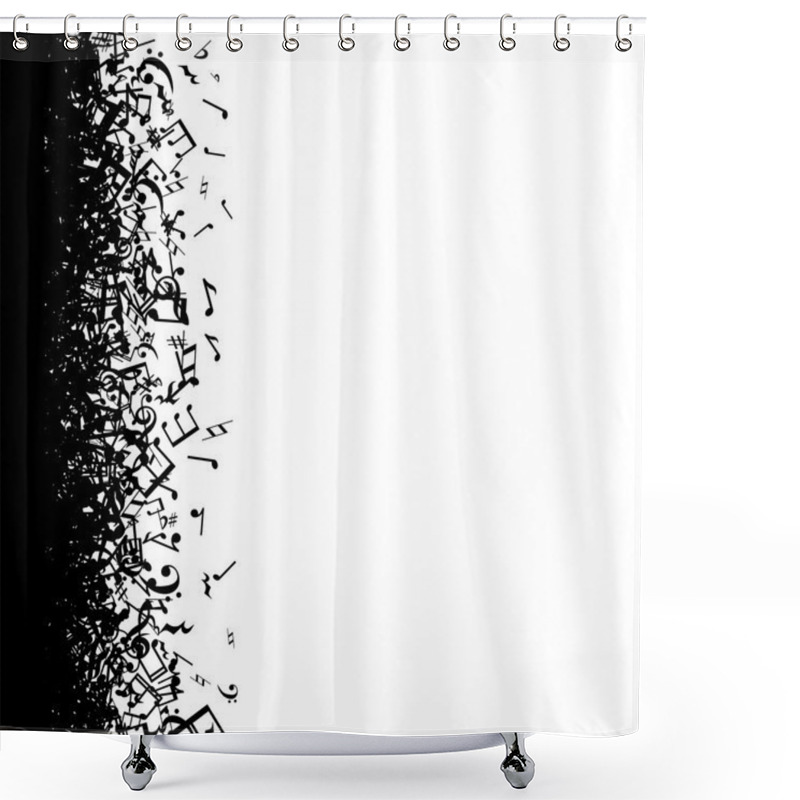 Personality  Music Notes Border Shower Curtains