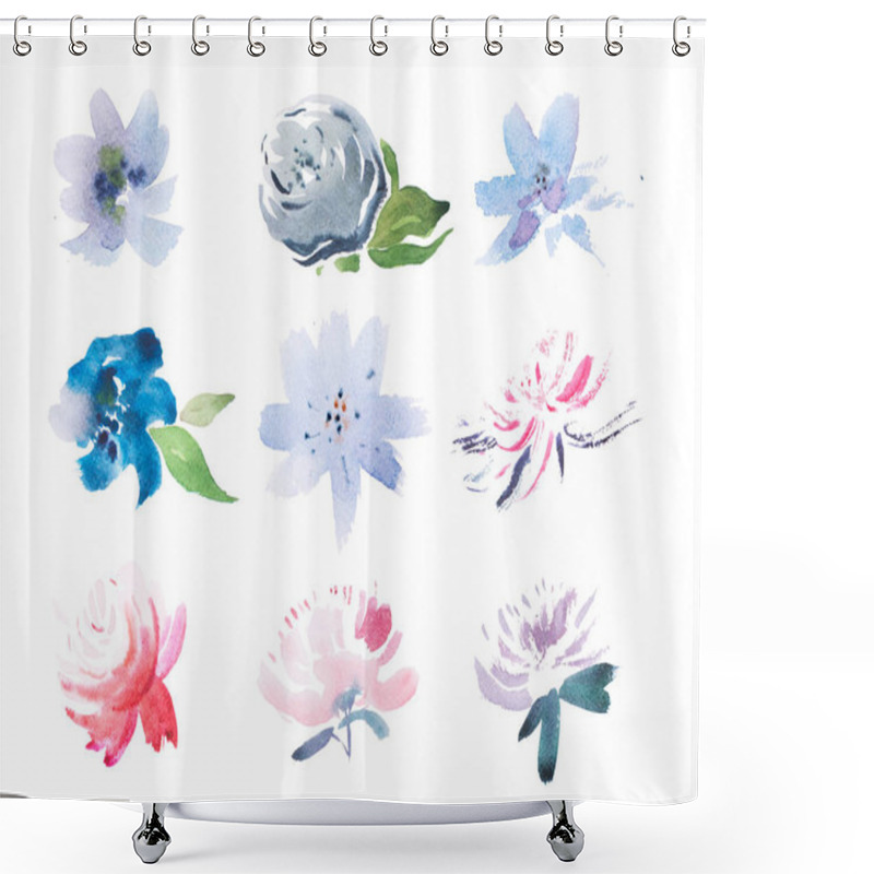 Personality  Summer Meadow Fresh Flowers Shower Curtains