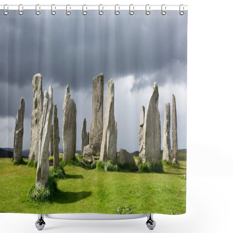 Personality  Standing Stones In Scotland Shower Curtains