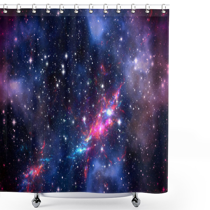 Personality  Cosmic Galaxy Stars Print  - Starry Sky Backdrop -  Galaxy  Space Background Shower Curtains