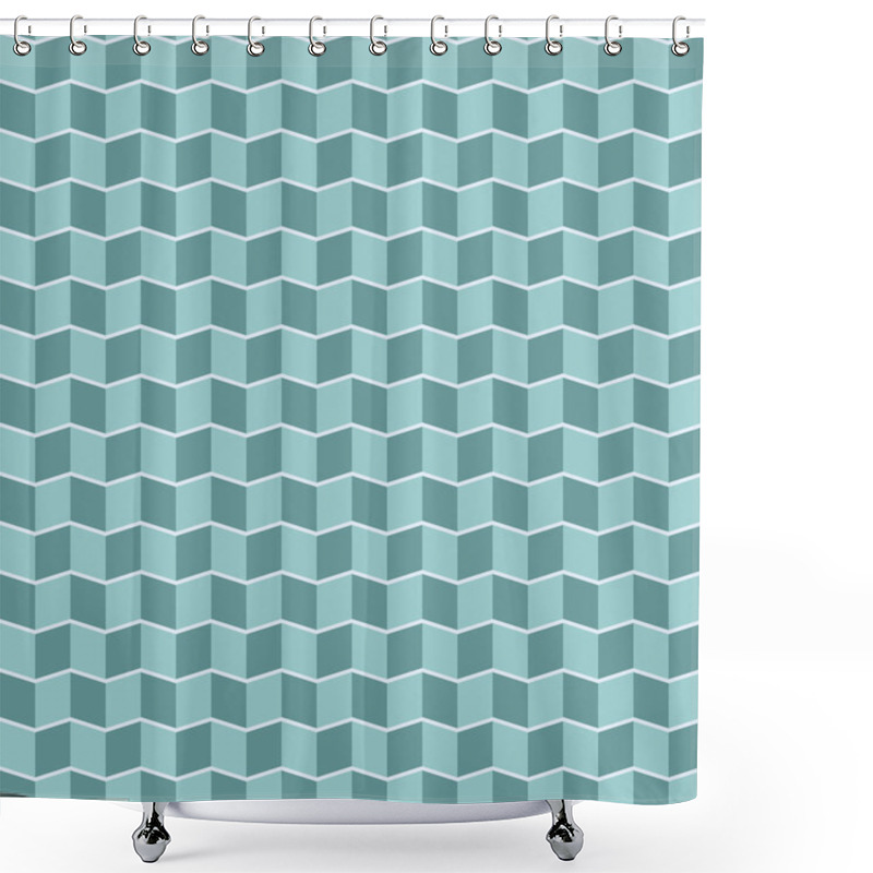 Personality  Seamless Chevron Pattern In Retro Style. Geometric Background. Shower Curtains