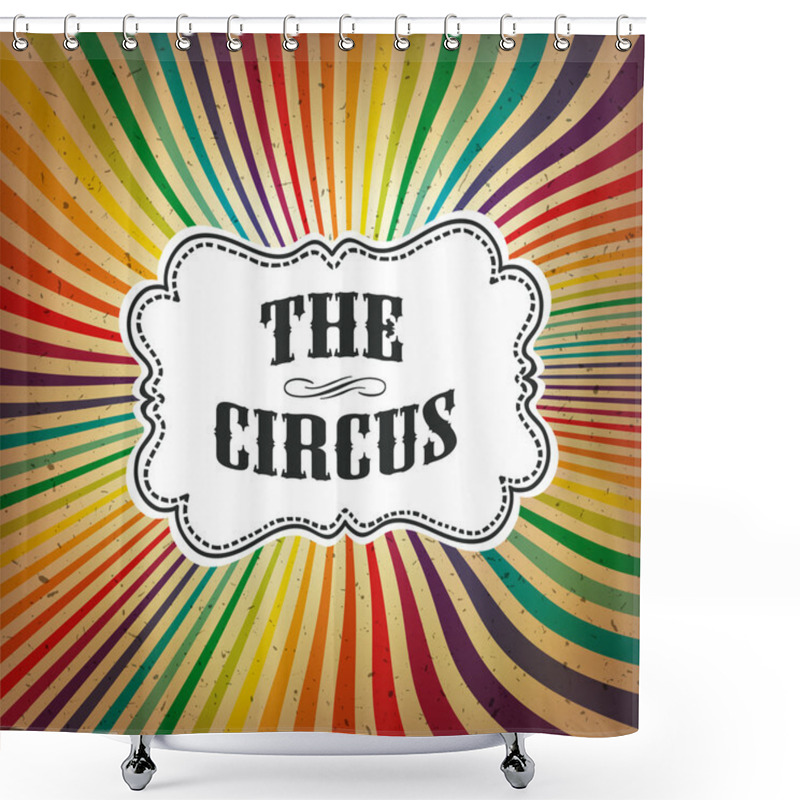 Personality  Circus Abstract Poster Shower Curtains