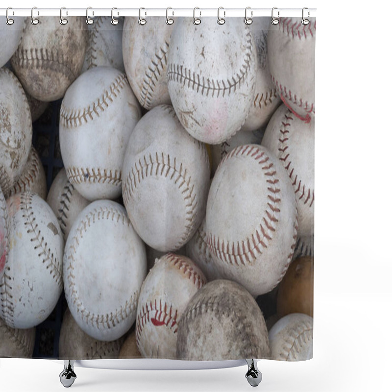 Personality  Baseball Practice Season Theme Background Shower Curtains