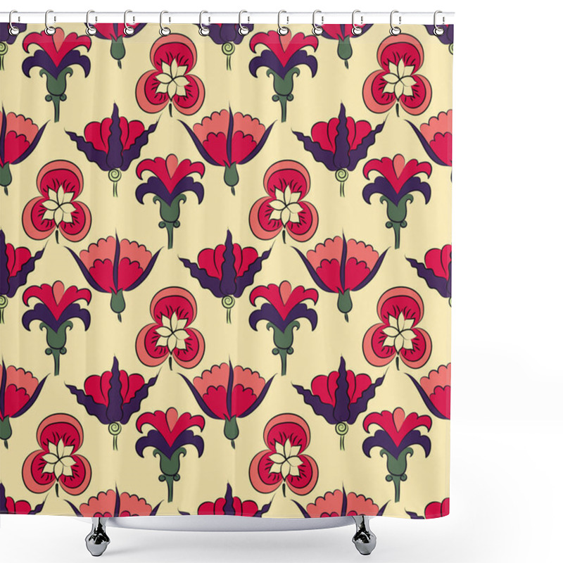 Personality  Art Nouveau Flowers Shower Curtains