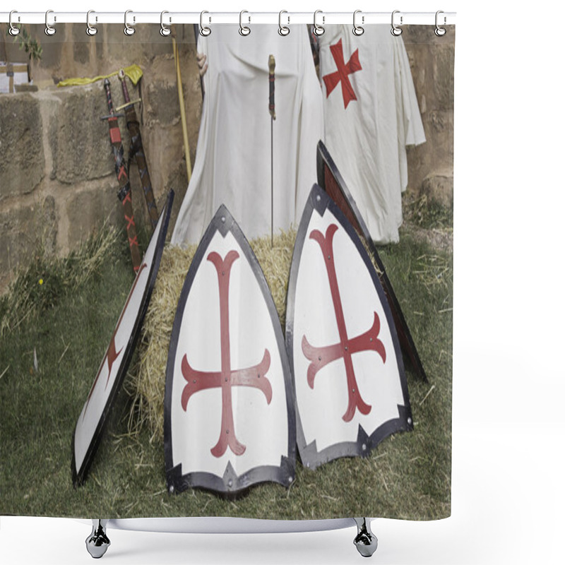 Personality  Knights Templar Shower Curtains