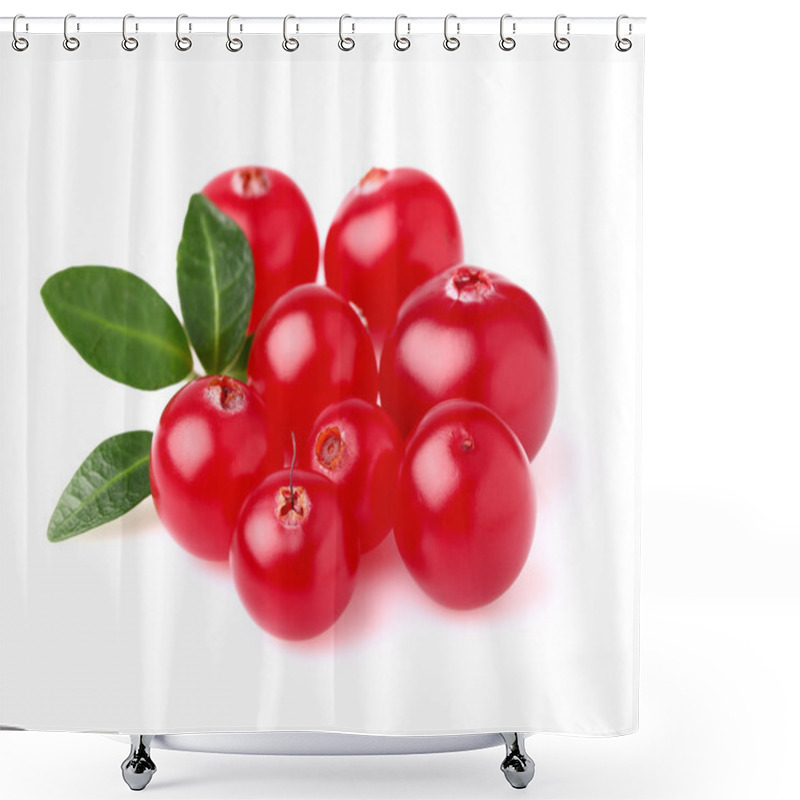 Personality  Ripe Cranberry With Leaves Shower Curtains