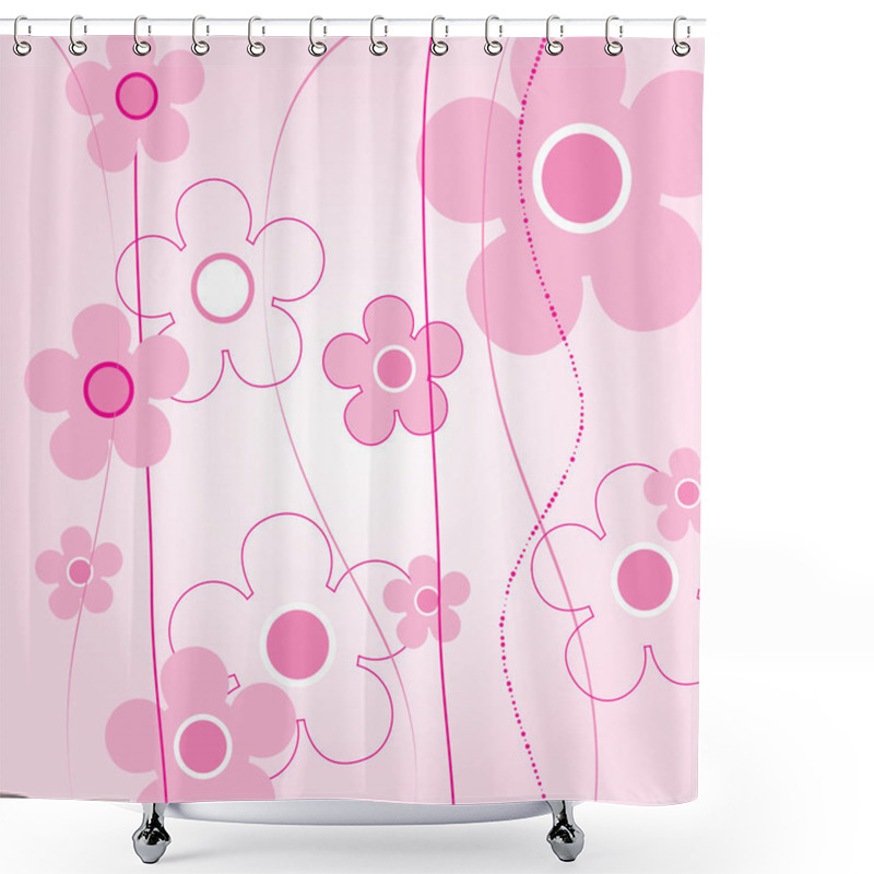 Personality  Rose Background Shower Curtains