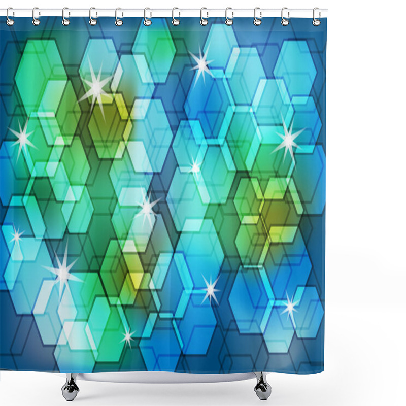 Personality  Abstract Background Bokeh Effect Shower Curtains