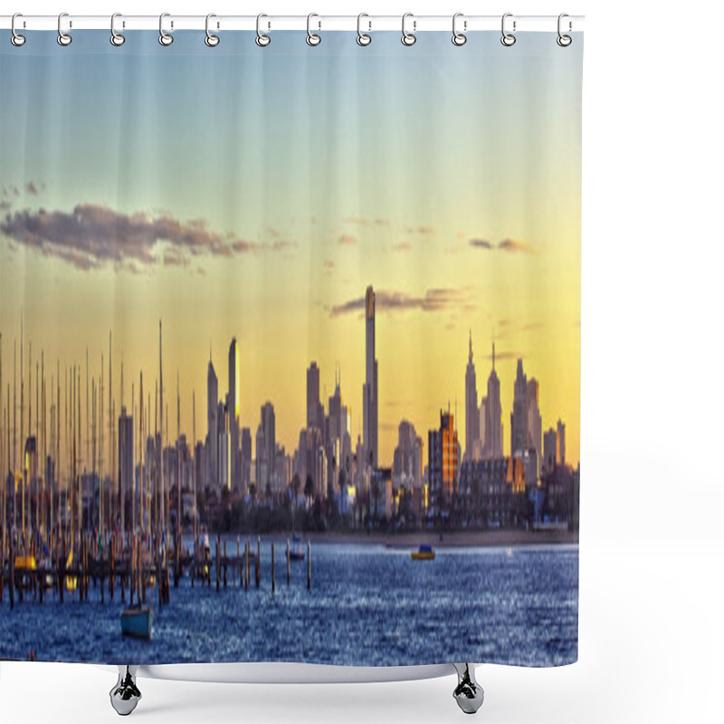 Personality  Melbourne Panorama Shower Curtains