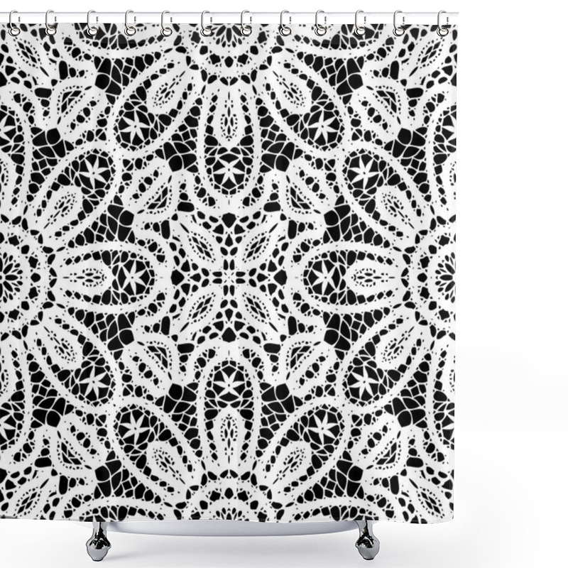 Personality  Lace Pattern, Seamless Background Shower Curtains